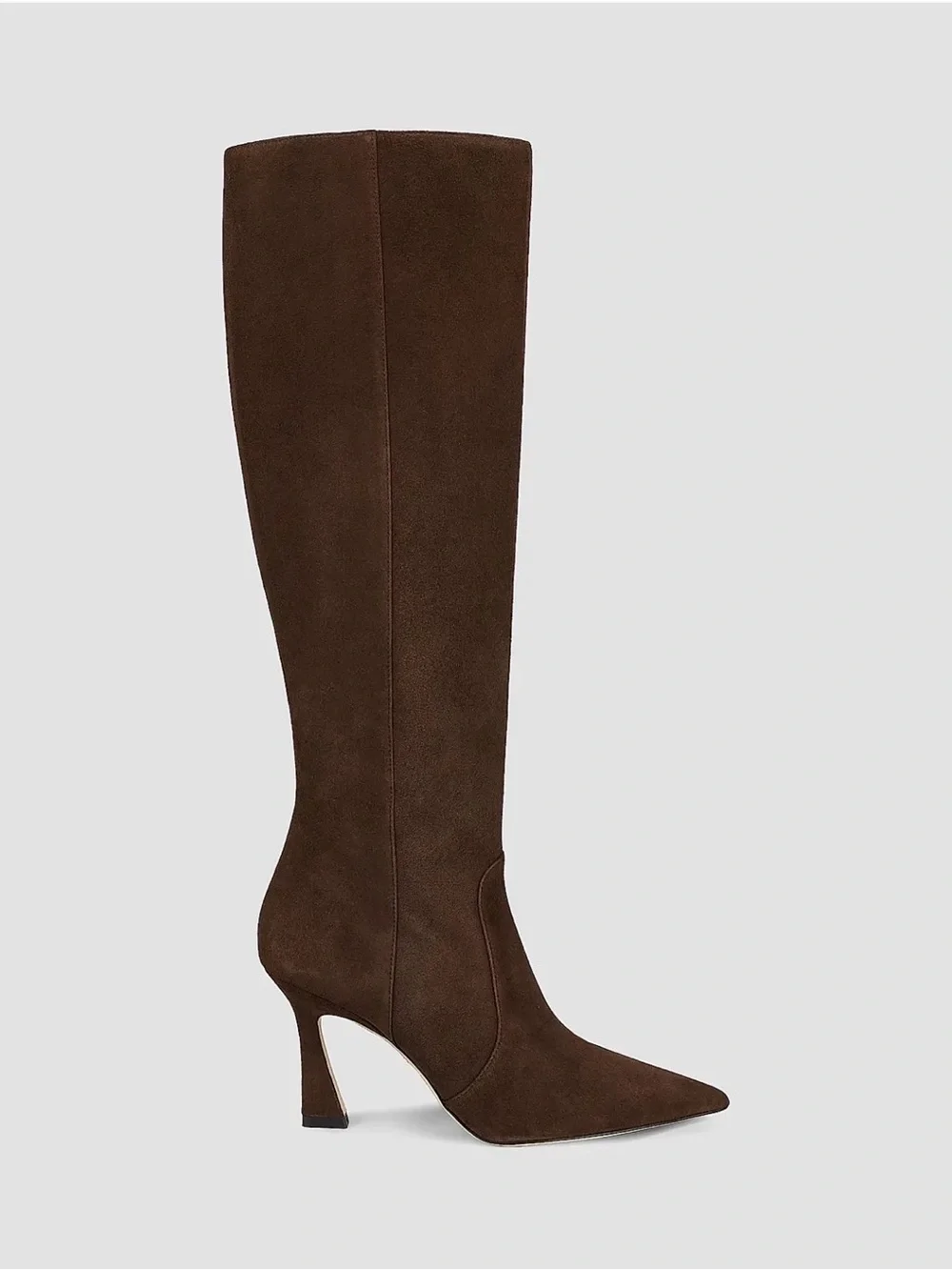 Stuart Weitzman Vinnie Zip Boot Women's Brown Suede 85 Knee-High 6.5B NIB
